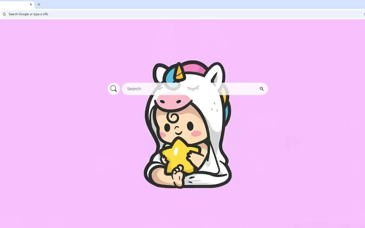 Cute Baby Unicorn Costume Live Wallpaper